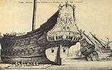 Гравюра Ост-Индский корабль